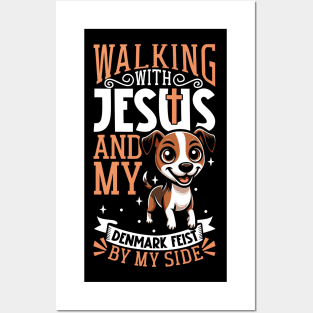 Jesus and dog - Denmark Feist Posters and Art